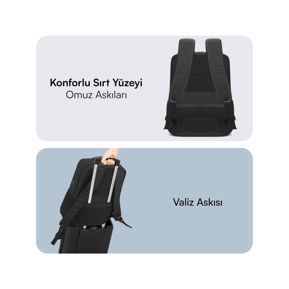 Mack MCC-804 14.1 Business X NB Sırt Çantası Siyah