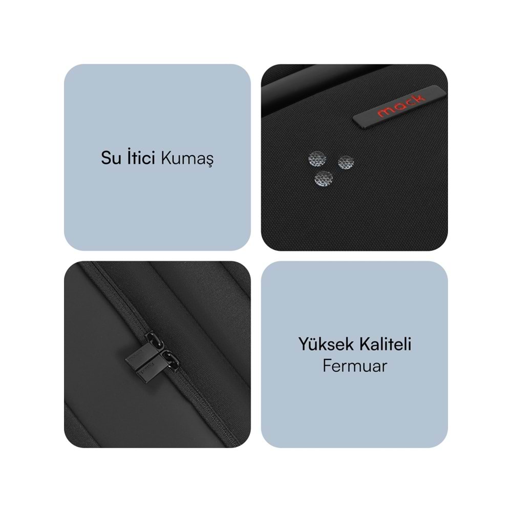 Mack MCC-804 14.1 Business X NB Sırt Çantası Siyah
