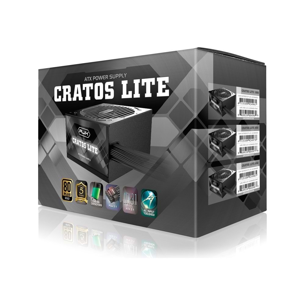 Raijintek Cratos Lite 850W 80+ Gold PCIE5.1