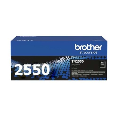 Brother TN2550 Siyah Toner 1200 Sayfa