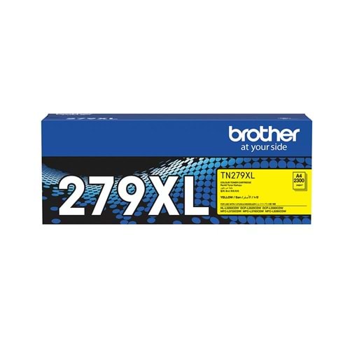 Brother TN279XLY Yüksek Kapasiteli Sarı Toner 2300Sayfa