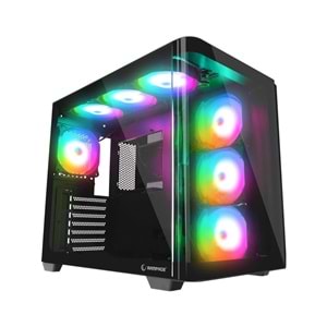 Rampage LOOPY PLUS 950W 80 Plus ARGB Fan ATX Mid-T Siyah Gaming Oyuncu Kasası