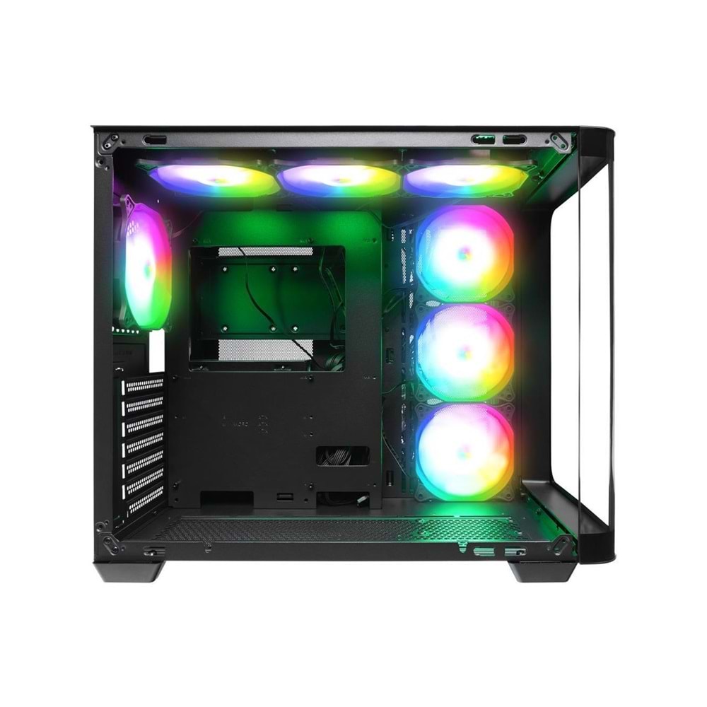 Rampage LOOPY PLUS 950W 80 Plus ARGB Fan ATX Mid-T Siyah Gaming Oyuncu Kasası