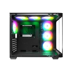 Rampage LOOPY PLUS 950W 80 Plus ARGB Fan ATX Mid-T Siyah Gaming Oyuncu Kasası