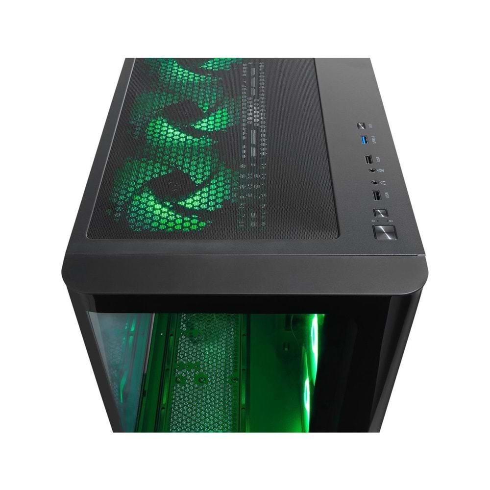 Rampage LOOPY PLUS 950W 80 Plus ARGB Fan ATX Mid-T Siyah Gaming Oyuncu Kasası