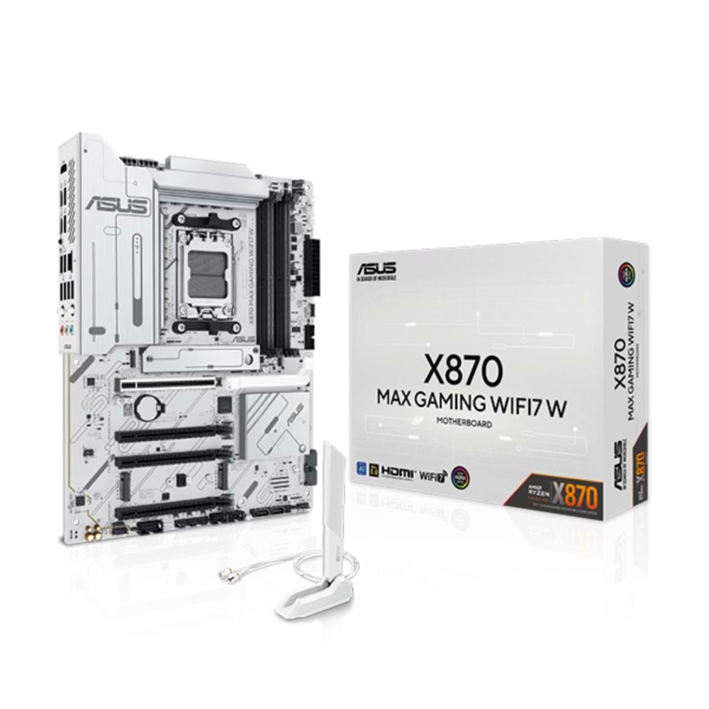 Asus X870 MAX GAMING WIFI7 W AMD X870 DDR5 M.2 USB4/USB3.2/HDMI PCI 5.0 AM5 Anak