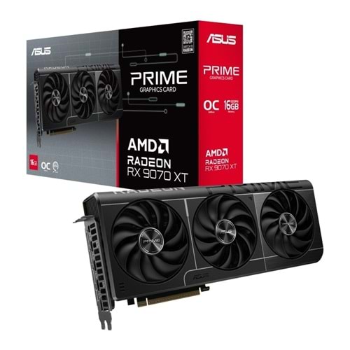 Asus PRIME-RX9070XT-O16G 16GB GDDR6 256Bit DP/HDMI PCI 5.0 Ekran Kartı