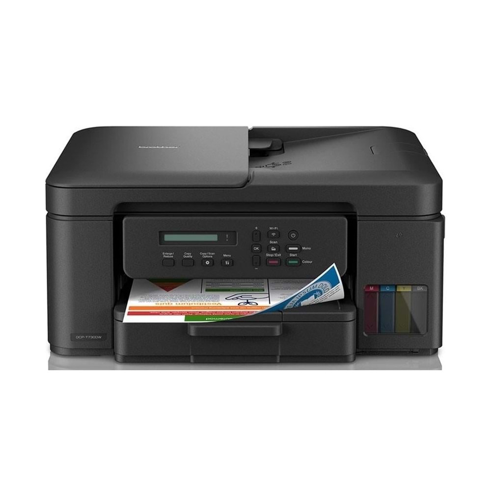 Brother DCP-T730DW Tanklı Sistem Çok Fonksiyonlu Yazıcı 27ppm (Wi-Fi, ADF)