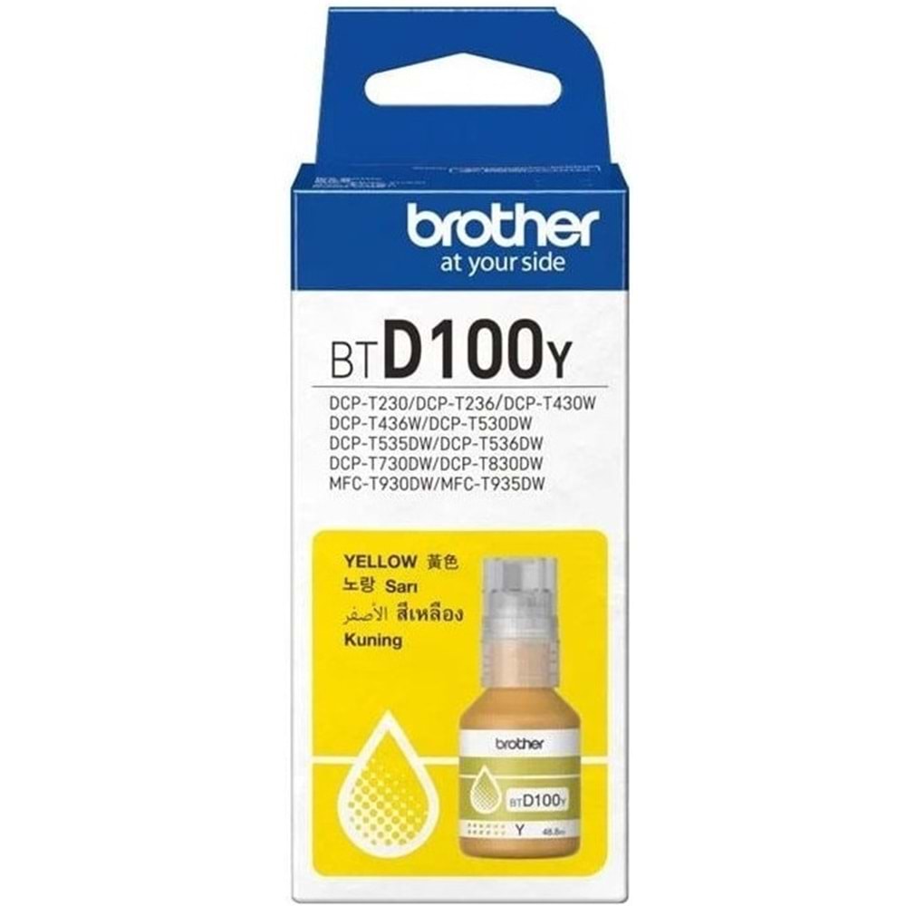 Brother Kartuş BTD100Y Sarı Mürekkep 5000 Sayfa