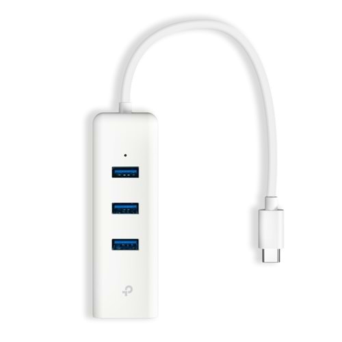 Tp-Link UE330C 3-Port USB 3.0 Type-C to Gigabit Ethernet Adaptör