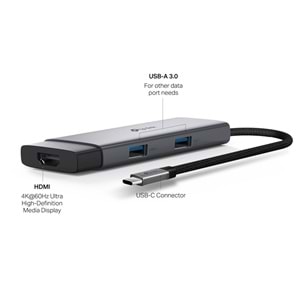 Tp-Link UH5020C USB Type-C 5 i 1 Arada Adaptör