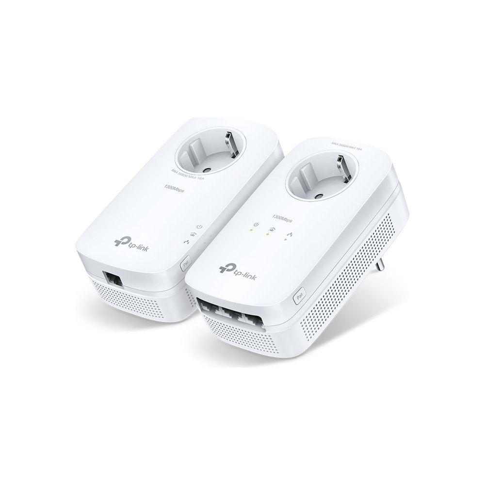 Tp-Link TL-PA8033P KIT AV1300 3-Port Gigabit Powerline Starter Kit(Powerline Ad)