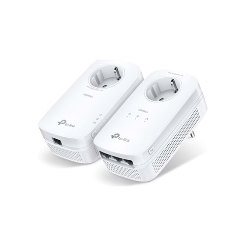 Tp-Link TL-PA8033P KIT AV1300 3-Port Gigabit Powerline Starter Kit(Powerline Ad)