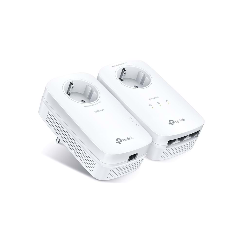 Tp-Link TL-PA8033P KIT AV1300 3-Port Gigabit Powerline Starter Kit(Powerline Ad)