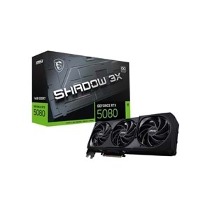 Msi Geforce RTX5080 16G SHADOW 3X OC 16GB GDDR7 256BIT 1XHDMI 3XDP Ekran Kartı