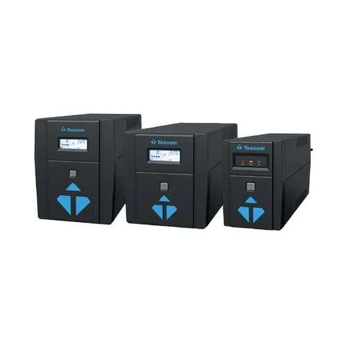 Tescom Leoap 1000VA 1F/1F (2X7AH) 5/10DK LCD LINE Interaktif UPS