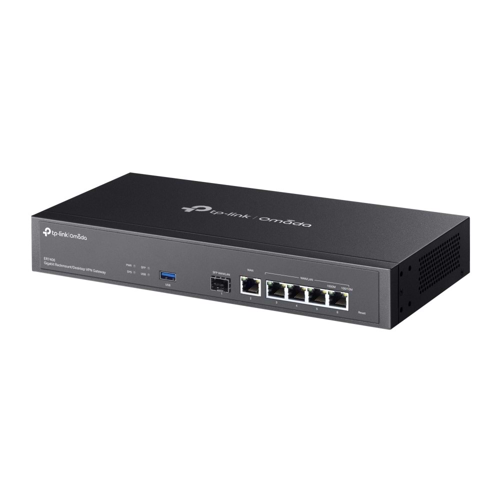 TP-Link OMADA ER7406 GIGABIT 1XSFP WAN/LAN, 1XRJ45 WAN, 4X WAN/LAN Rrackmount VPN Router