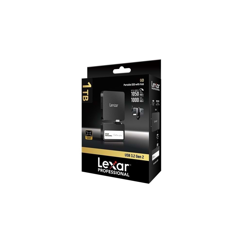 Lexar Professional Go LSL400S001T-RNBNG USB 3.2 1 TB Taşınabilir SSD