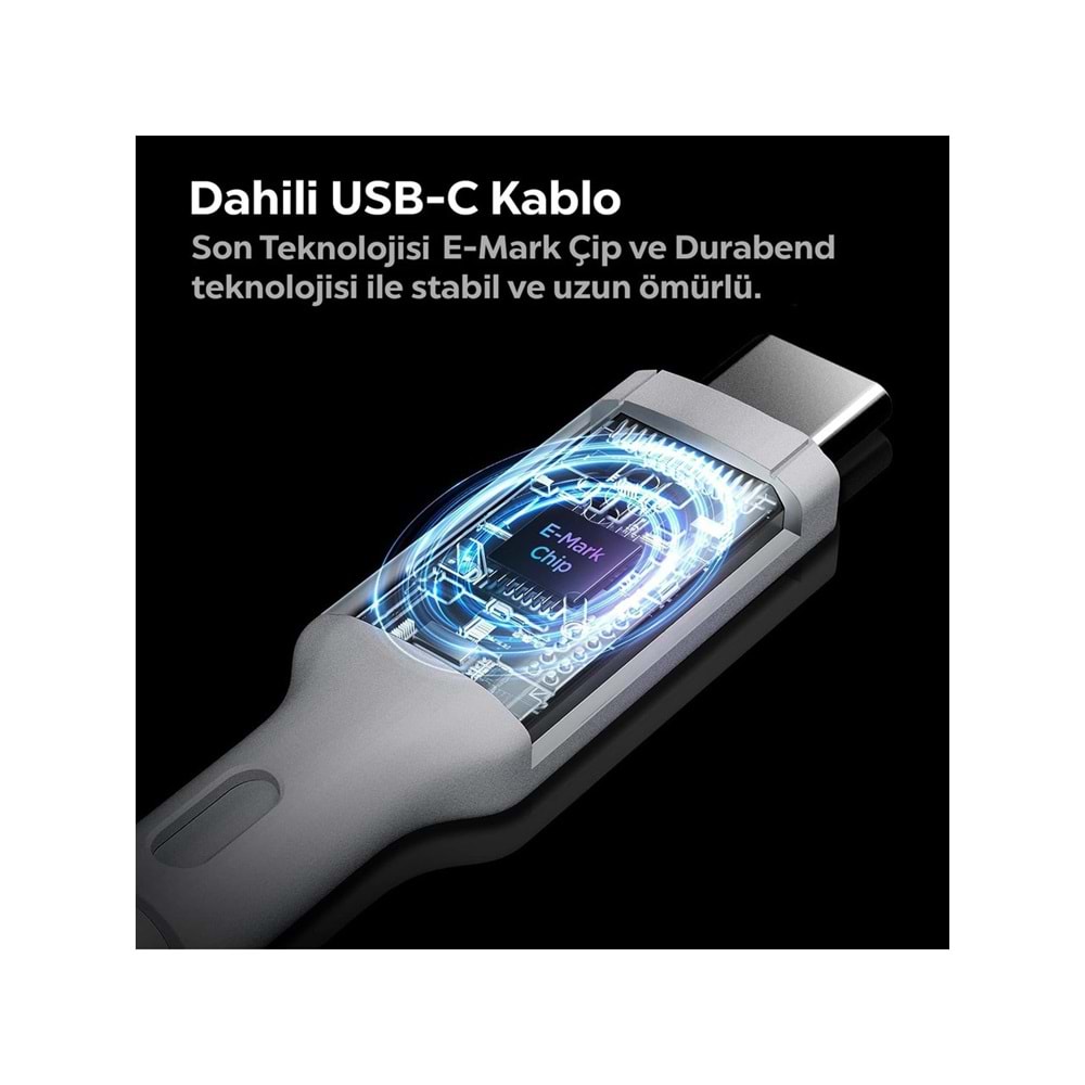 Spigen PowerArc ArcStation Pro ACH02589 45 W Type-C Kablolu Hızlı Şarj Aleti