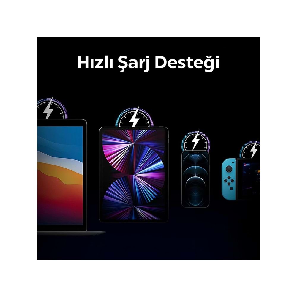 Spigen PowerArc ArcStation Pro ACH02589 45 W Type-C Kablolu Hızlı Şarj Aleti