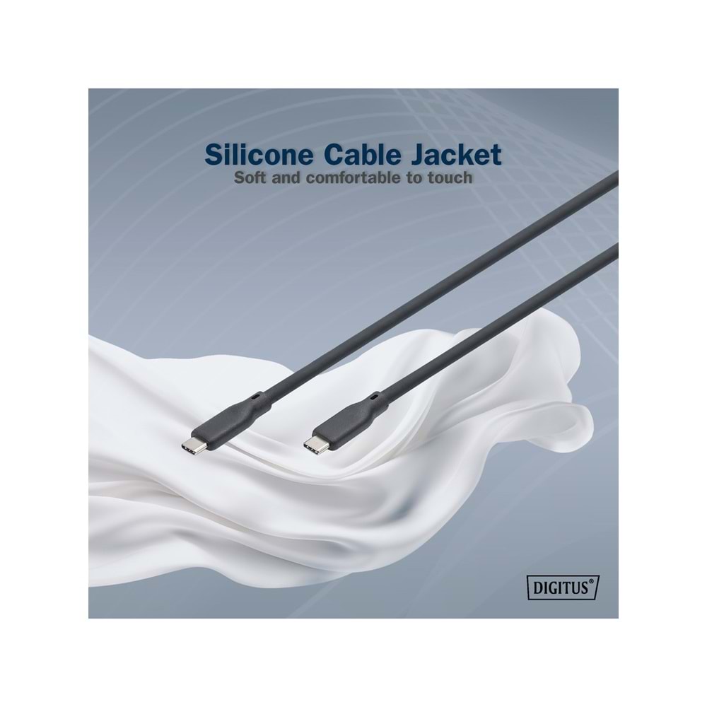 Digitus Şarj Data 8K Type-C to Type-C (20Gbps)(2m)