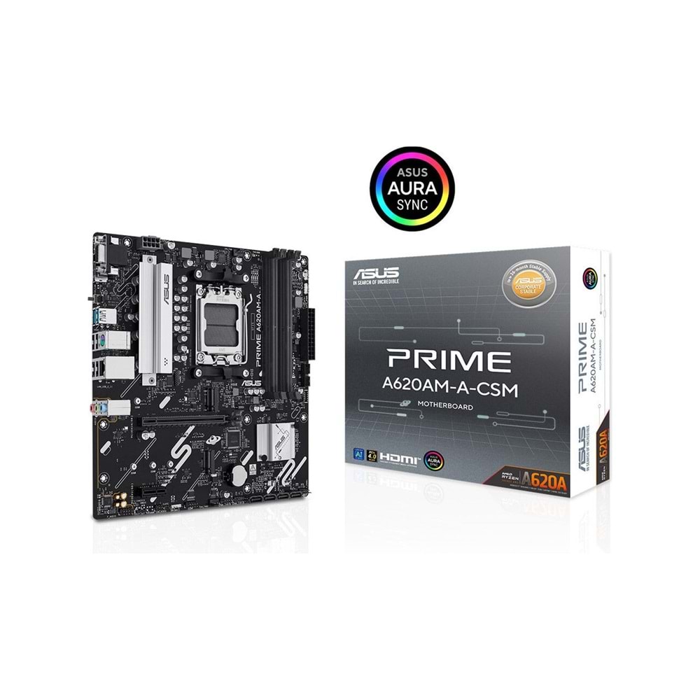 Asus Prime A620M-A/Csm AM5 Ryzen Vga Dp