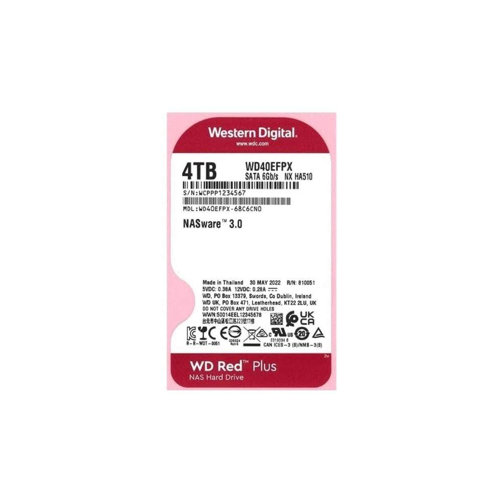 WD Red Plus Nas 4TB 3.5