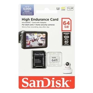 Sandisk 64GB Micro SD Kart (100/40MB/s)