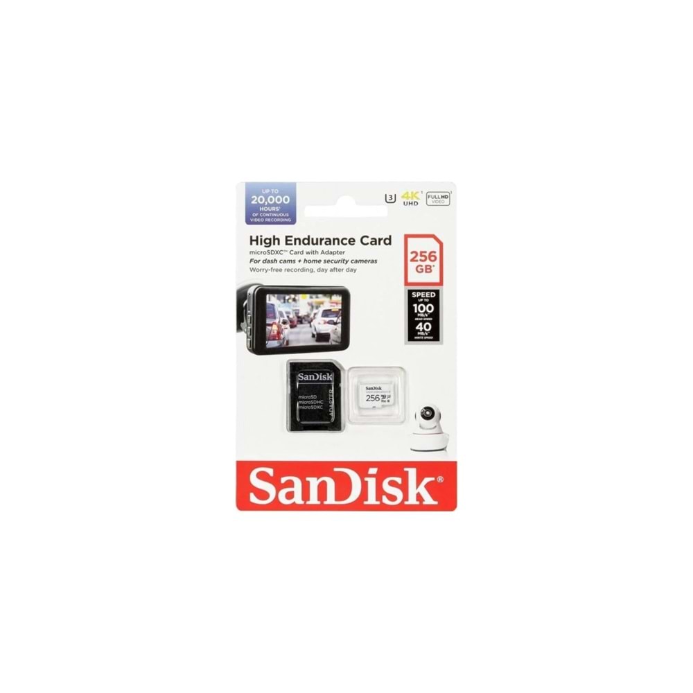 Sandisk 256GB Micro SD Kart (100/40MB/s)