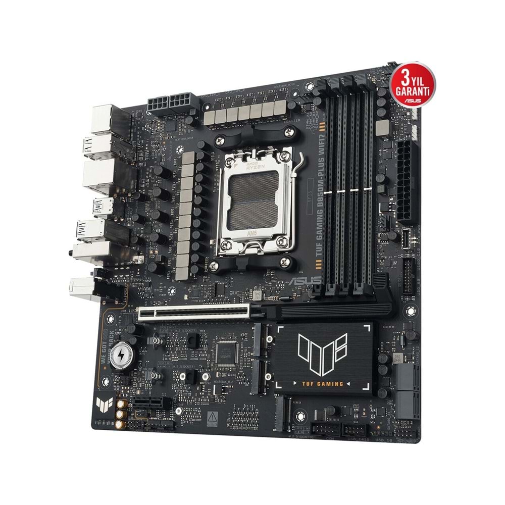 Asus TUF Gaming B850M-PLUS WIFI7 W B850 DDR5 USB3.2 M.2 DP/HDMI PCI 5.0 AM5 Anak
