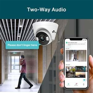 Vigi C440 V2 4MP 2.8mm Full-Color Dome IP Kamera (Çift Yönlü Ses,Dahili Mik)