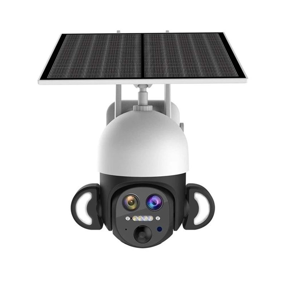 Uranium ANP-PT3050B4G 3MP 3.6mm/12mm 50m 4G/LTE IR LED/Renkli Solar Kamera(Beyaz