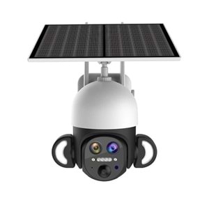 Uranium ANP-PT3050B4G 3MP 3.6mm/12mm 50m 4G/LTE IR LED/Renkli Solar Kamera(Beyaz