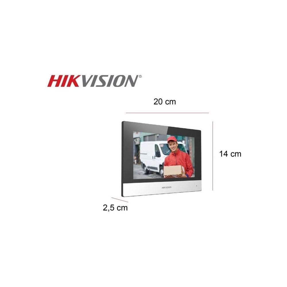 Hikvision DS-KH6320-WTE1 7 IP İnterkom İç Ünitesi