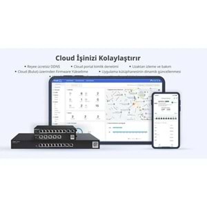 Ruijie Reyee RG-EG305GH-P-E 5-Port Gigabit Cloud 60W VPN Poe Router Yönetilebil