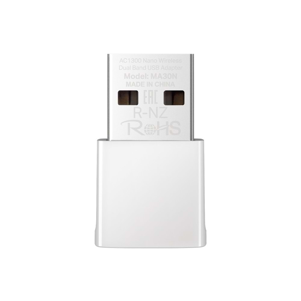 Tp-Link Mercusys MA30N AC1300 Nano Dual Band Wi-Fi USB Adaptör