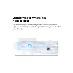 Tp-Link Mercusys ME60X AX1500 Wi-Fi 6 Range Extender ( Menzil Genişletici )