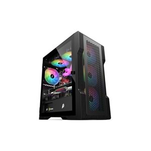 1ST Player TRILOBITE T3 600W 80+ ARGB MESH USB3.0 M-ATX Siyah Kasa