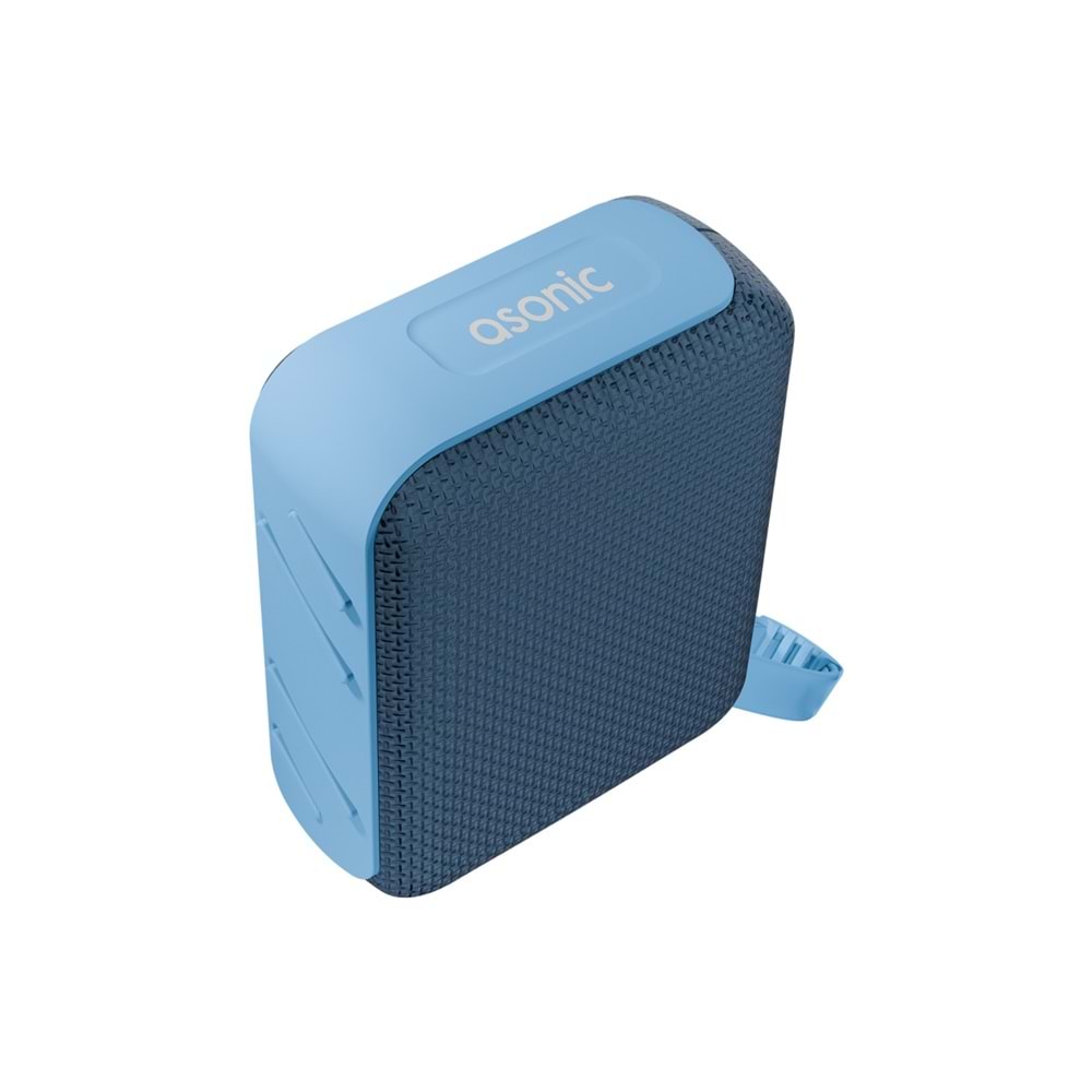 ASONIC AS-03 MAVİ 5W BT/USB/TF/TWS 1200mAh Batarya Bluetooth V5.3