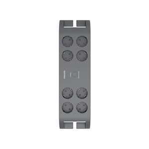Philips SPN3180A/62 8 Soket Akım Korumalı Priz 900 Joules 2Mt Kablo (Gri)
