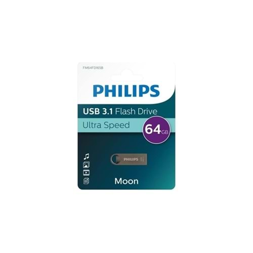 Philips FM64FD165B 64GB USB 3.1 Moon Uzay Grisi Flash Disk