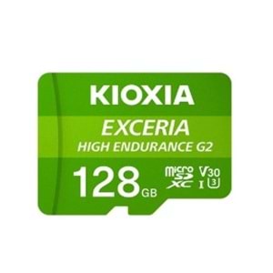 KIOXIA 128GB ExceriaG2 LMHE2G128GG2 A1 V30 4K CL10 100Mb/s MicroSD Kart Bellek (SD Adaptörlü)