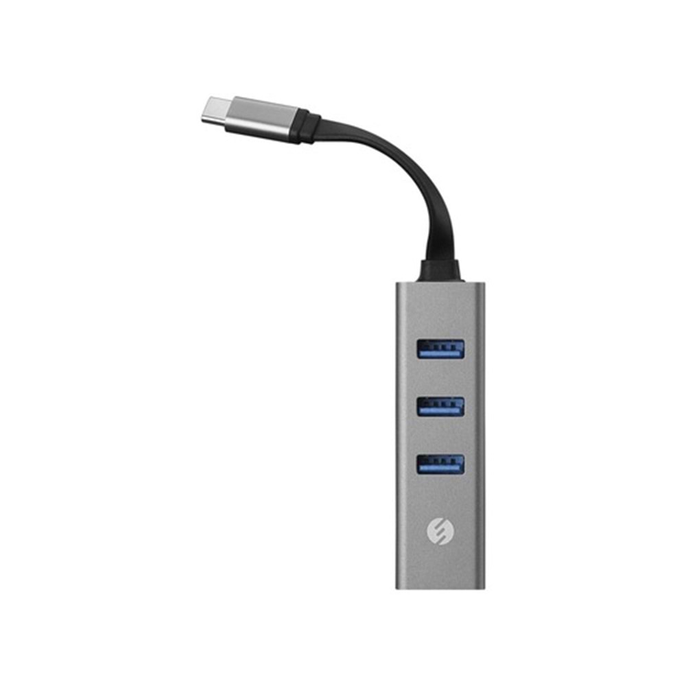 S-Link SW-U3325 GigaBit Type-C to RJ45 3xUSB 3.0 Metal Ethernet Kartı