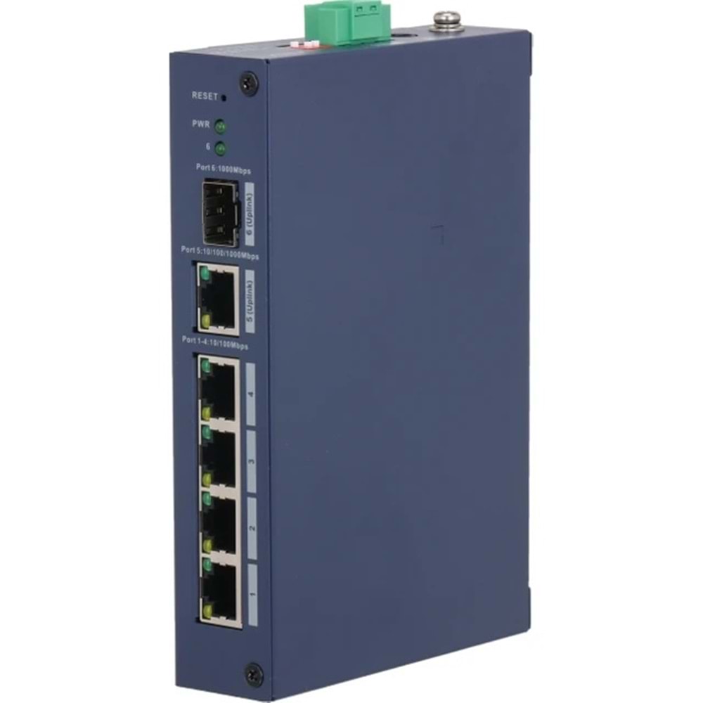 Dahua CHS4106-4ET 4 Port Megabit 1 Port Gigabit Uplink 1 Port Gigabit SFP Cloud Yönetilebilir Switch