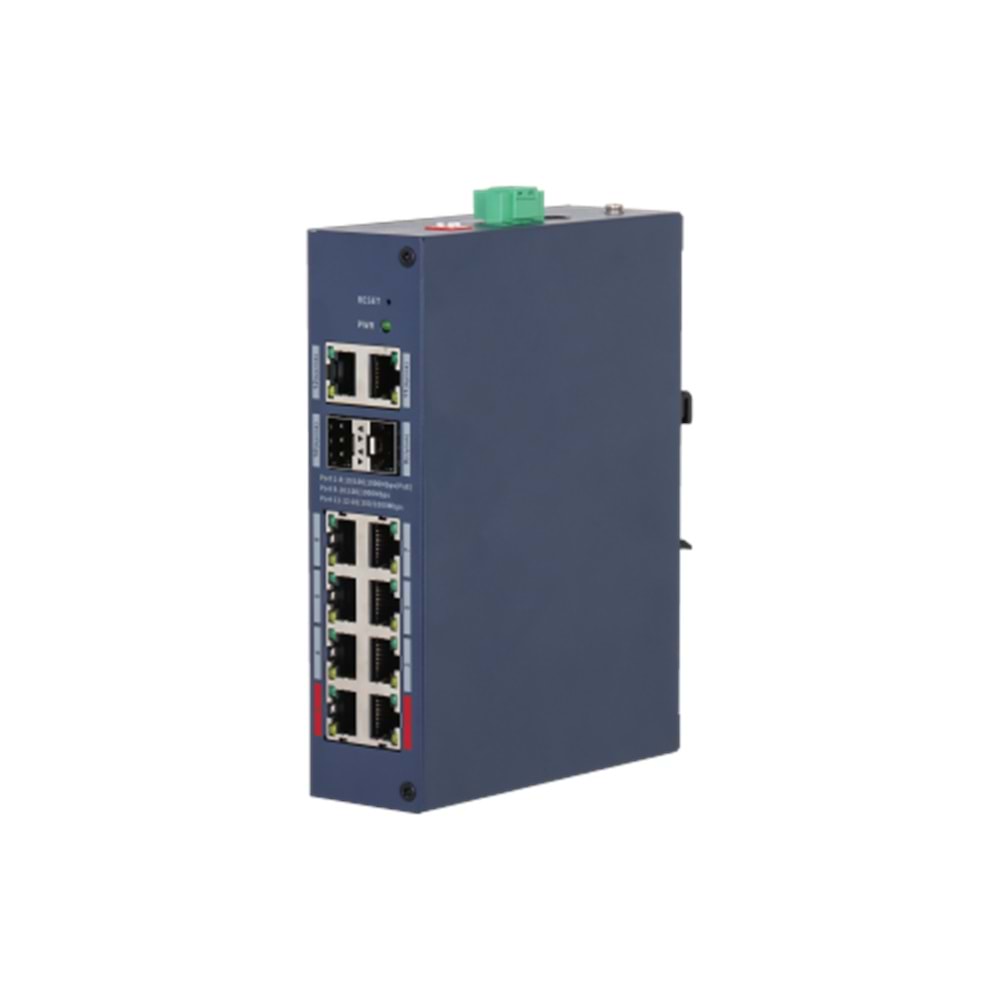 Dahua CHS4212-8GT-110 8 Port Gigabit PoE 110W 2 Port Uplink 2 Port SFP Cloud Yönetilebilir Switch