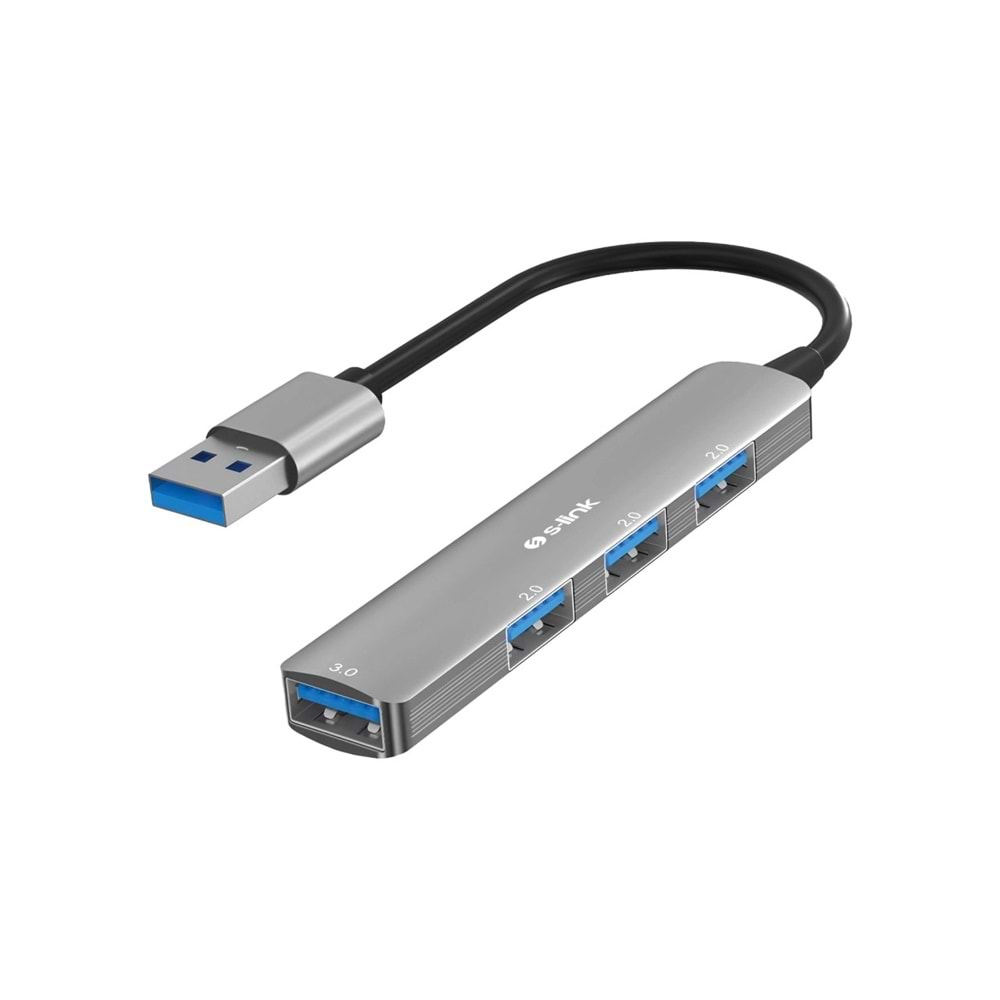 S-Link SW-U333 USB3.0 to 3xUSB 2.0 1xUSB 3.0 Metal USB HUB