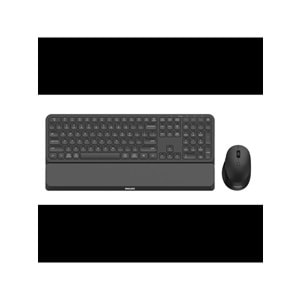 Philips SPT6607B Siyah Türkçe Q 2.4Ghz ve Bluetooth Kablosuz Bilek Destekli Multimedya Klavye Mouse Set