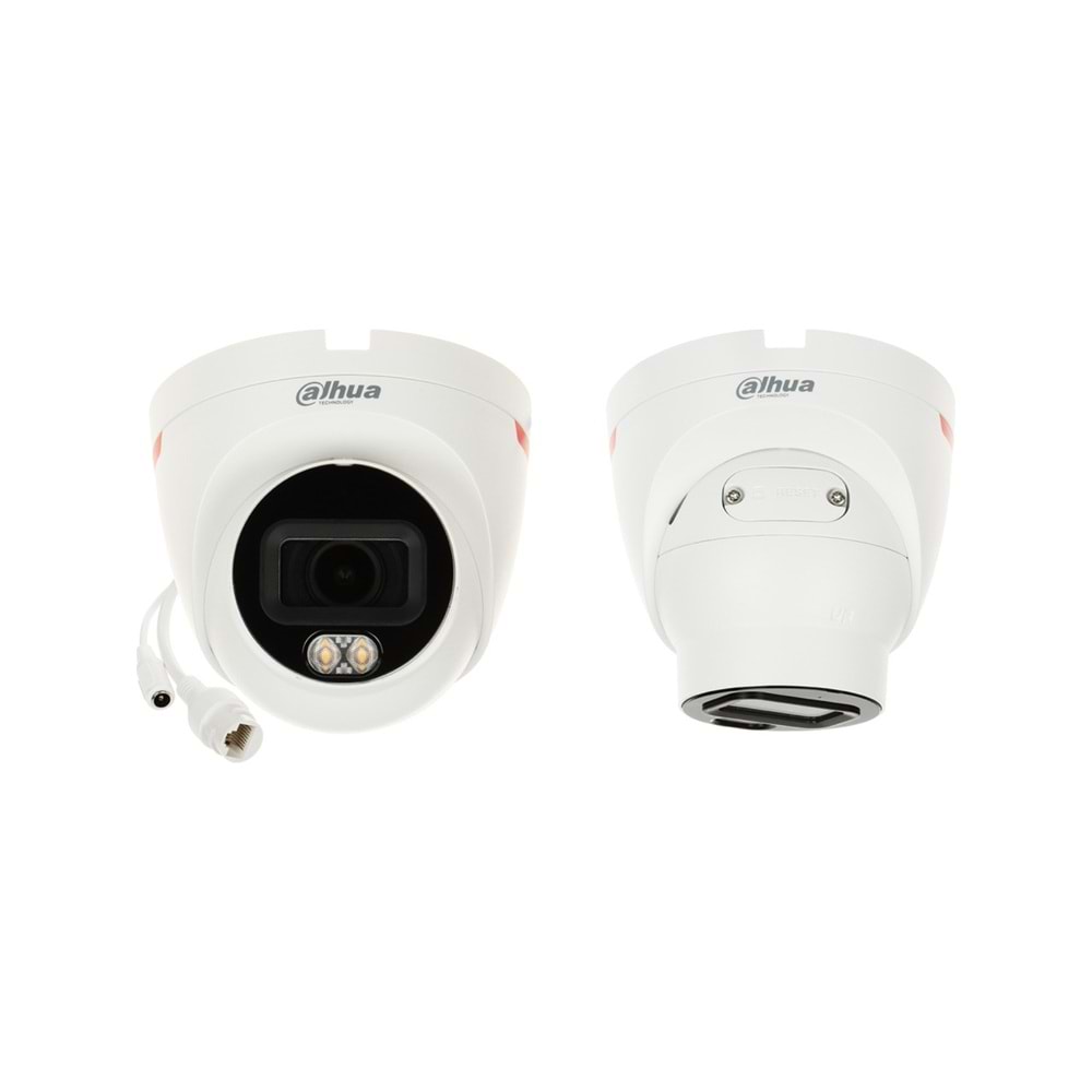 Dahua IPC-HDW2449TL-S-PRO 4MP WizColor 2.8mm Lens,H265+ 30Mt Dahili Mikrofon PoE Dome