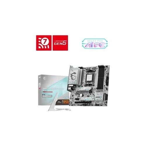 MSI B850M GAMING PLUS WIFI DDR5 8200MHZ 1XHDMI 1XDP 2XM.2 AM5 MATX