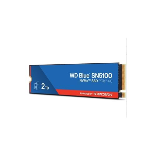 WD BLUE 2 TB SN5100 PCI-4.0 5000MB/S 4000MB/S M2 SSD WDS200T5B0E
